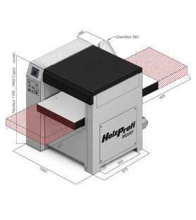630 mm Dickenhobelmaschine Holzprofi A630M mit Spiralhobelwelle - 400V