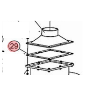 Junta de salida de turbina para aspirador de virutas – Pos. 29