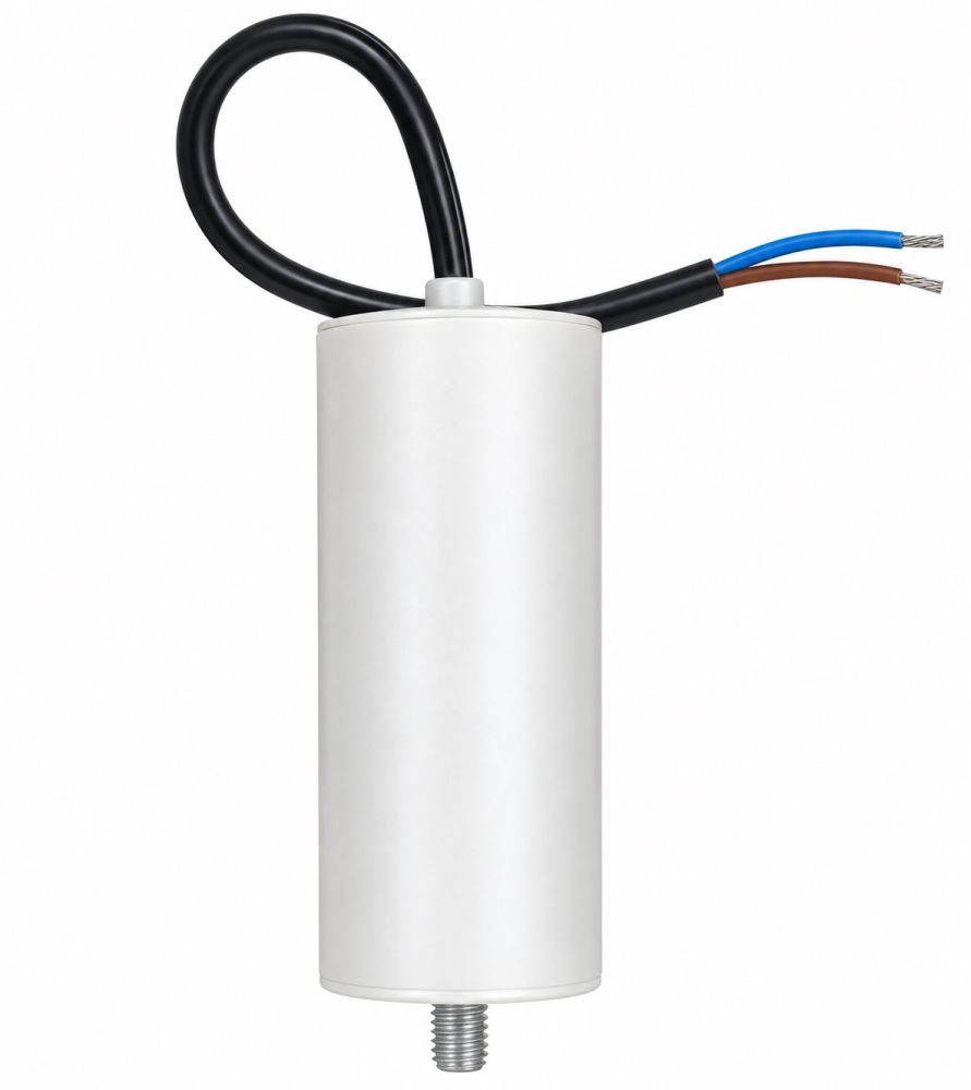 Condensateur permanent à fils 60µf 450VAC avec filetage M8