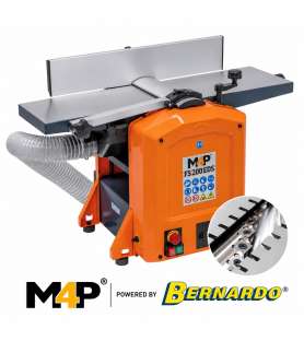 Dégauchisseuse raboteuse M4P by Bernardo FS200EDS avec arbre hélicoïdal et aspiration intégrée