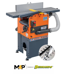 M4P FS305DS Abricht-Dickenhobelmaschine 305 mm mit Spiralhobelwelle und integrierter Absaugung