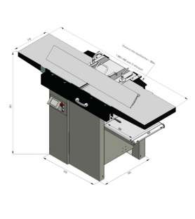 Holzprofi Master DG410M 410 mm Planer Thicknesser with Helical Cutterhead and Touchscreen - 400V