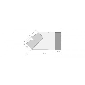 Mitre glue joint cutter head 45º for spindle moulder shaft 50 mm