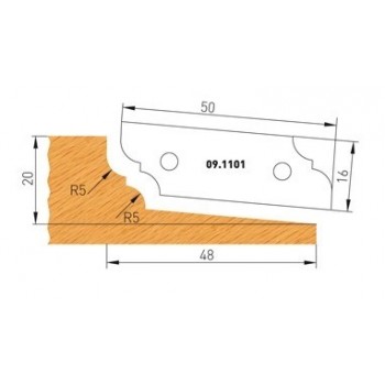 TC panel raising blade Form n° 1 - Version Top