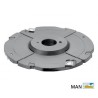 Grooving cutter adjustable 8 to 15 mm with TC reversibles blades
