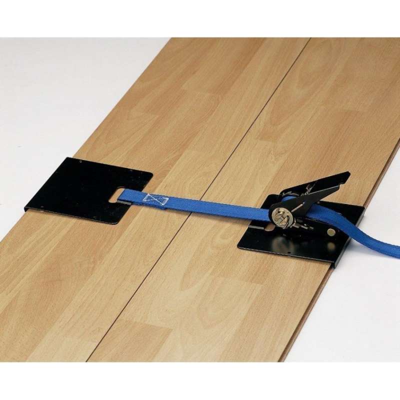 Press On Strap And Ratchet For Installing The Floor Floating