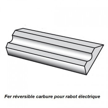 Fers pour rabot électroportatif 82 x 5.5 x 1.1 mm (lot de 2)