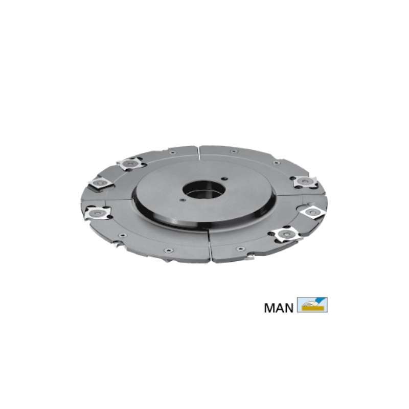 Grooving cutter adjustable 4 to 7,5 mm with TC reversibles blades