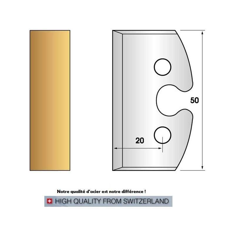 Jeu de 2 fers profiles hauteur  50X5.5 mm n° 200