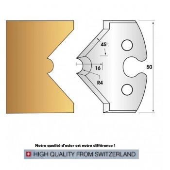 Jeu de 2 fers profiles hauteur  50X5.5 mm n° 212