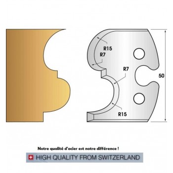 Jeu de 2 fers profiles hauteur  50X5.5 mm n° 216