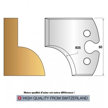 Jeu de 2 fers profiles hauteur  50X5.5 mm n° 219