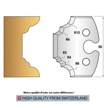 Profile knives or limiters 50 mm n° 220 - multi quarter round