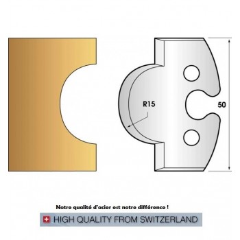 Profile knives or limiters 50 mm n° 226 - the mouth of a wolf, radius 15 mm