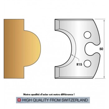 Jeu de 2 fers profiles hauteur  50X5.5 mm n° 227