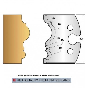 Jeu de 2 fers profiles hauteur  50X5.5 mm n° 228