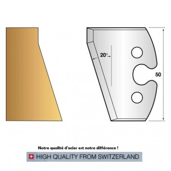 Jeu de 2 fers profiles hauteur  50X5.5 mm n° 230