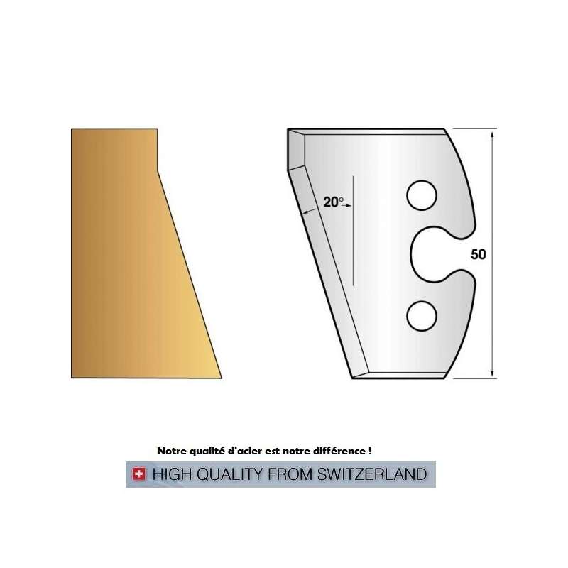 Jeu de 2 fers profiles hauteur  50X5.5 mm n° 230