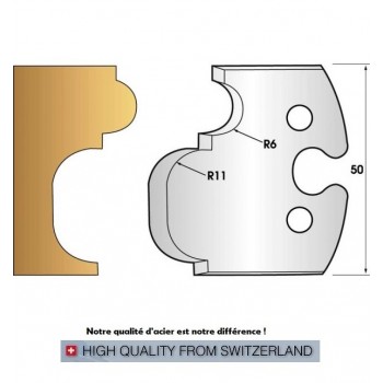 Jeu de 2 fers profiles hauteur  50X5.5 mm n° 234