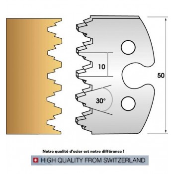 Jeu de 2 fers profiles hauteur  50X5.5 mm n° 237