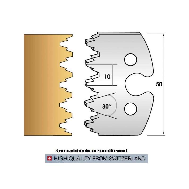 Jeu de 2 fers profiles hauteur  50X5.5 mm n° 237