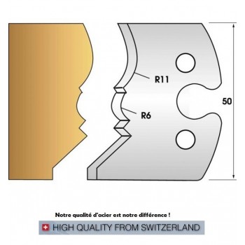 Jeu de 2 fers profiles hauteur  50X5.5 mm n° 241