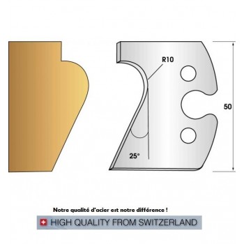 Jeu de 2 fers profiles hauteur  50X5.5 mm n° 248