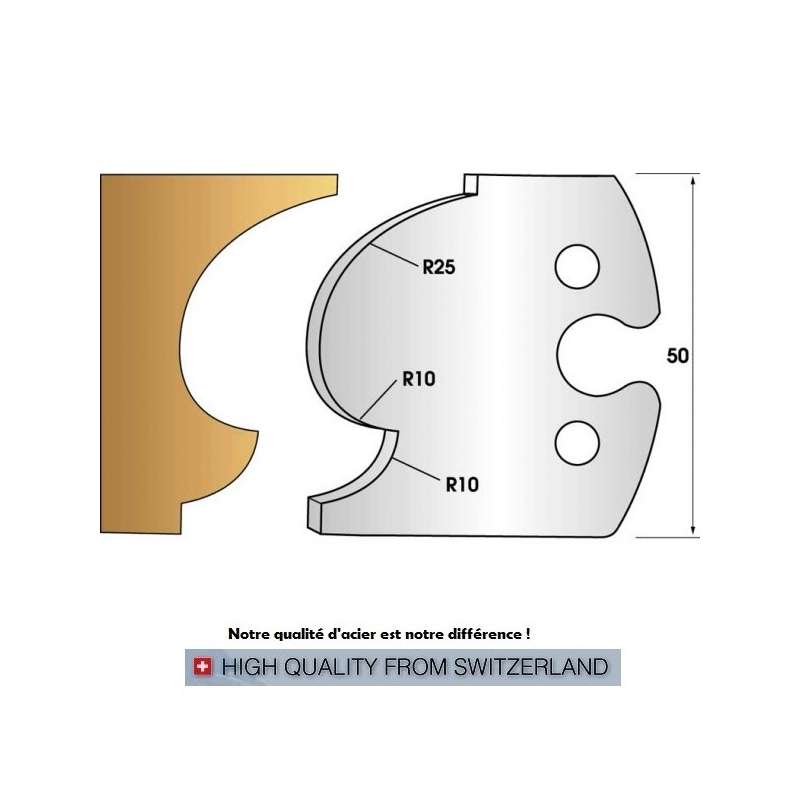  Coltelli e limitatori de 50 mm n° 249 - stampaggio Luigi VXI