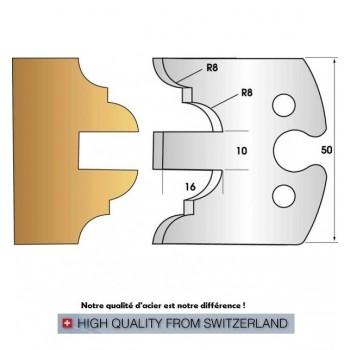 Jeu de 2 fers profiles hauteur  50X5.5 mm n° 251