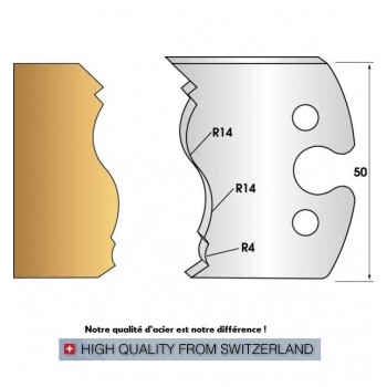 Jeu de 2 fers profiles hauteur  50X5.5 mm n° 255