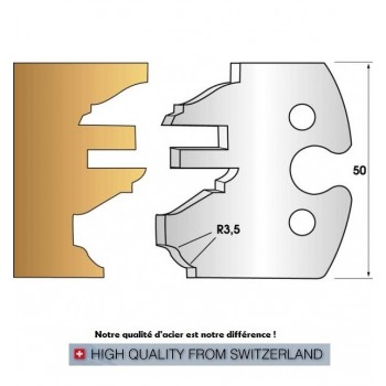 Jeu de 2 fers profiles hauteur  50X5.5 mm n° 258