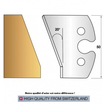 Jeu de 2 fers profiles hauteur  50X5.5 mm n° 259