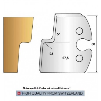 Jeu de 2 fers profiles hauteur  50X5.5 mm n° 270