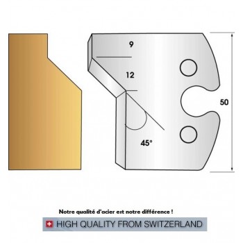 Jeu de 2 fers profiles hauteur  50X5.5 mm n° 271