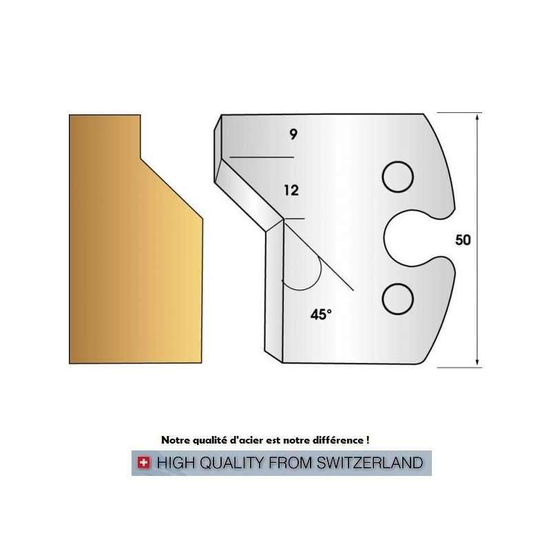 Jeu de 2 fers profiles hauteur  50X5.5 mm n° 271