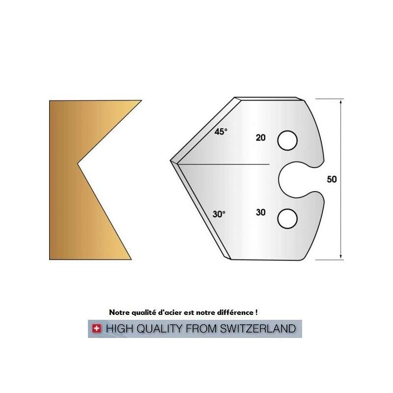 Jeu de 2 fers profiles hauteur  50X5.5 mm n° 272