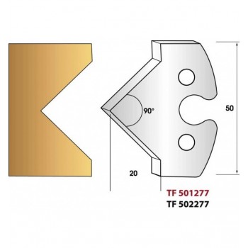 Jeu de 2 fers profiles hauteur  50X5.5 mm n° 277