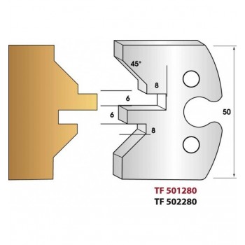 Jeu de 2 fers profiles hauteur  50X5.5 mm n° 280