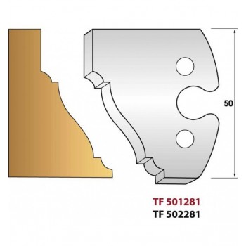 Jeu de 2 fers profiles hauteur  50X5.5 mm n° 281