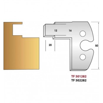 Jeu de 2 fers profiles hauteur  50X5.5 mm n° 282