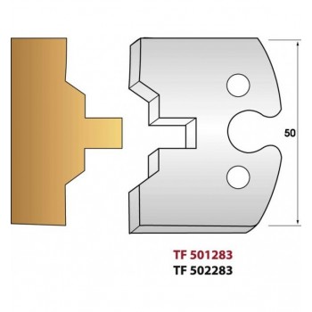 Jeu de 2 fers profiles hauteur  50X5.5 mm n° 283