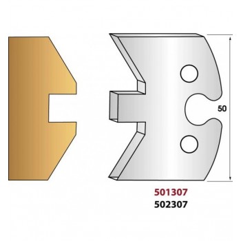 Profile knives or limiters 50 mm n° 307 - simple tab