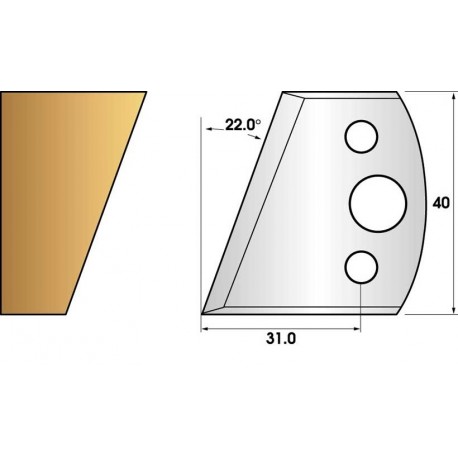 Jeu de 2 fers profiles hauteur 40X4 mm n° 01