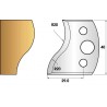 Jeu de 2 fers profiles hauteur 40X4 mm n° 09
