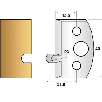 Jeu de 2 fers profiles hauteur  40X4 mm n° 10