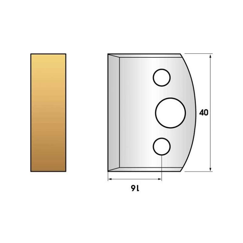 Jeu de 2 fers profiles hauteur  40X4 mm n° 00