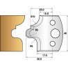 Jeu de 2 fers profiles hauteur 40X4 mm n° 12