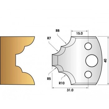 Coltelli e limitatori de 40 mm n° 22 - quarto round di più