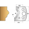Jeu de 2 fers profiles hauteur 40X4 mm n° 102