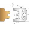 Paire de fers de toupie hauteur 40 n° 113 - enture mâle